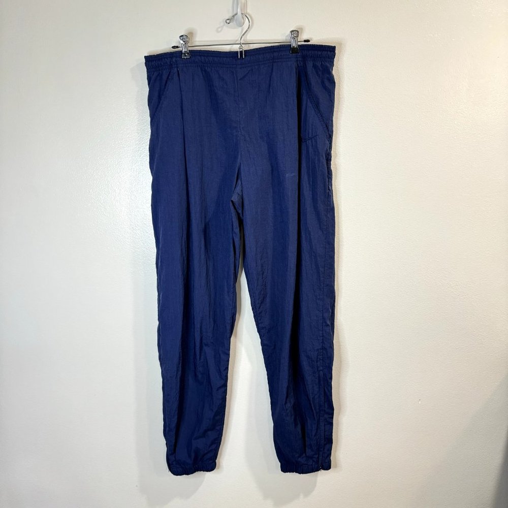 Vintage Nike Windbreaker Pants Mens Size Large L Navy Blue Jogger Nylon